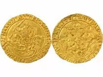 Duch&eacute; de Bretagne Fran&ccedil;ois I / II - Cavalier d\'Or, L&eacute;gende faut&eacute;e - 1442 / 1488 n Nantes PCGS MS62