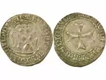 Duch&eacute; de Bretagne Fran&ccedil;ois II - Blanc &agrave; la Targe - 1458 / 1488 n Nantes