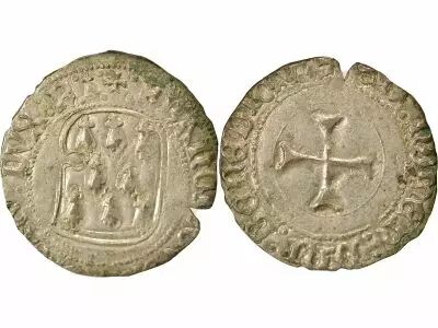 Duch� de Bretagne Fran�ois II - Blanc � la Targe - 1458 / 1488 R Rennes