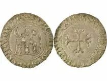 Duché de Bretagne François II - Blanc à la Targe - 1458 / 1488 R Rennes