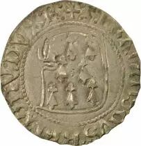 Duché de Bretagne François II - Blanc à la Targe - 1458 / 1488 R Rennes