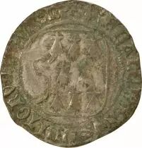 Duché de Bretagne François II - Blanc à la Targe - 1458 / 1488 R Rennes