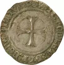 Duché de Bretagne François II - Blanc à la Targe - 1458 / 1488 R Rennes