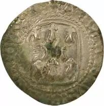 Duch&eacute; de Bretagne Fran&ccedil;ois II - Blanc &agrave; la Targe - 1458 / 1488 R Rennes