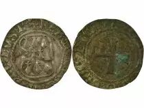 Duché de Bretagne François II - Blanc à la Targe - 1458 / 1488 R Rennes