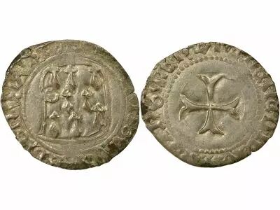 Duch� de Bretagne Fran�ois II - Blanc � la Targe - 1458 / 1488 R Rennes