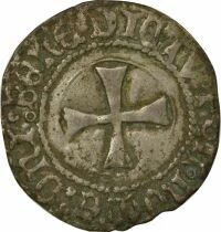 Duch&eacute; de Bretagne Fran&ccedil;ois II - Blanc &agrave; la Targe - 1458 / 1488 R Rennes