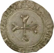 Duch&eacute; de Bretagne Fran&ccedil;ois II - Blanc &agrave; la Targe - 1458 / 1488 R Rennes