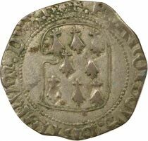 Duch&eacute; de Bretagne Fran&ccedil;ois II - Blanc &agrave; la Targe - 1458 / 1488 R Rennes