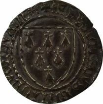 Duch&eacute; de Bretagne Fran&ccedil;ois II - Gros &agrave; l\'Ecu - 1474 / 1484 n Nantes