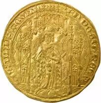 Duchy of Aquitaine, Edward of Woodstock - Gold Pavillon - 1362 / 1372 R La Rochelle