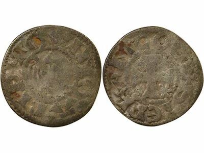 Duchy of Brittany County of Penthi�vre, In the name of Stephen I - Denier - 1138 / 1184 Guingamp