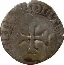 Duchy of Brittany DUCHY OF BRITTANY,  JOHN V - BLANC WITH TARGE - NANTES