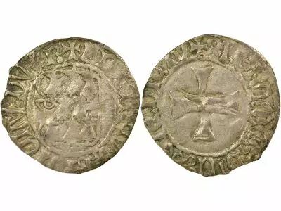 Duchy of Brittany Fran�ois II - Blanc with Shield - 1458 / 1488 n Nantes