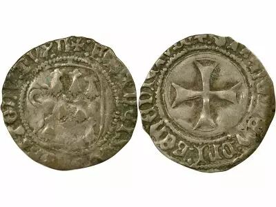Duchy of Brittany Fran�ois II - Blanc with Shield - 1458 / 1488 n Nantes