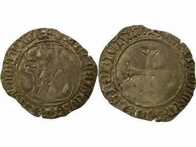 Duchy of Brittany Fran�ois II - Blanc with Shield - 1458 / 1488 n Nantes