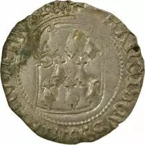 Duchy of Brittany François II - Blanc with Shield - 1458 / 1488 R Rennes