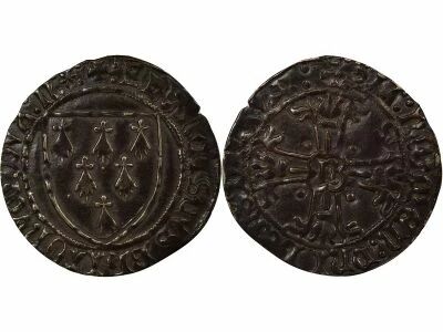Duchy of Brittany Fran�ois II - Gros with Shield - 1474 / 1484 n Nantes