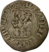 Duchy of Brittany John V - Blanc with Shield - 1434 / 1442 R Rennes