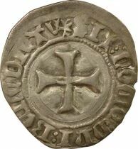 Duchy of Brittany John V - Blanc with Shield - 1434 / 1442 R Rennes
