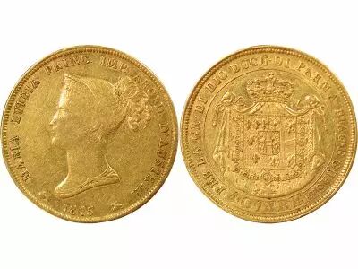Duchy of Parma and Piacenza Maria Luigia - 40 Gold Lire - 1815