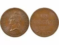 Dupr&eacute; - 1 Centime, 2nd Republic - 1848 A Paris