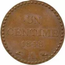 Dupr&eacute; - 1 Centime, 2nd Republic - 1848 A Paris