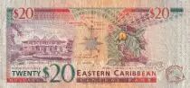 East Caribbean States 20 Dollars - Elizabeth II - Monserrat Government House - 2008 - F - P.49
