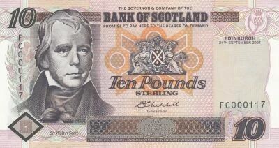 Ecosse 10 Pounds - Sir Walter Scott - Distillerie - 2004 - S�rie FC