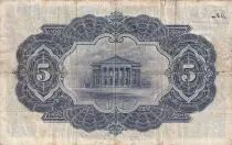 Ecosse 5 Pounds Commercial Bank of Scotland Limited - 20-11-1937 - S&eacute;rie 14/K