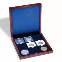Ecrin Numismatique VOLTERRA offrant 9 Alvéoles Carrées de 50x50 MM