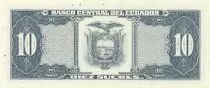 Ecuador 10 Sucres - Sebastian de Benalcazar - 22-11-1988 - Serial LS