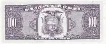 Ecuador 100 Sucres - Simon Bolivar - Arms - 1994 - Serial WG - P.123AC