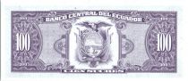 Ecuador 100 Sucres  Simon Bolivar - 1994