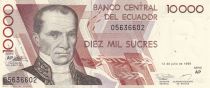 Ecuador 10000 Sucres, V. Rocafuerte - Monument Indépendance - 1999 - P.127 c