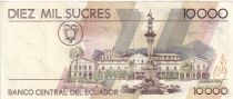 Ecuador 10000 Sucres, V. Rocafuerte - Monument Indépendance - 1999 - P.127 c