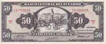 Ecuador 50 Sucres - Monument - Condor - 1984 - Serial TX - P.122