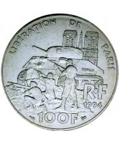 ÉDITION PRIVÉE « LA LIBÉRATION DE PARIS ! » - comprenant 1 pièce de 100 Fr et 2 billets