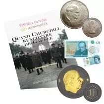 &Eacute;DITION PRIV&Eacute;E &laquo; Quand Churchill rencontre De Gaulle &raquo; - comprenant 2 pi&egrave;ces et 1 billet