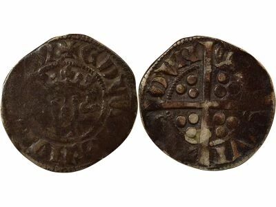 Edward II, Richard Kellaz - Silver Penny - 1310 / 1314 Durham