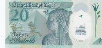 Egypt 20 Pounds Mosque - Ramses II - Cleopatra - Polymer - 2023