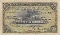 Egypt 25 Piastres  - 18-05-1943 - P.10c - aVF