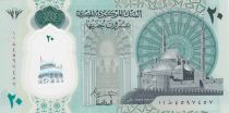 Egypte 20 Pounds Mosquée Ali Pasha - Ramses II - Cléopatre - Polymer - 2023