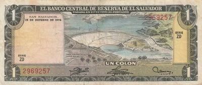 El Salvador 1 Colon - 1974 - P.120