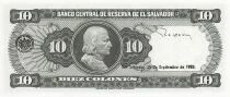 El Salvador 10 Colones - 1983 - P.135