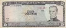 El Salvador 10 Colones - Manuel Jose Arce - C. Colomb - 1972 - Série KB