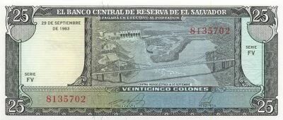 El Salvador 25 Colones - 1983 - P.136