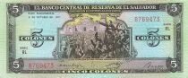 El Salvador 5 Colones - 1977 - P.126
