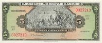 El Salvador 5 Colones - 1988 - P.134