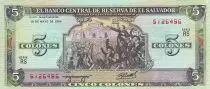 El Salvador 5 Colones - J.M. Delgado - C. Colomb - 1999 - P.138a